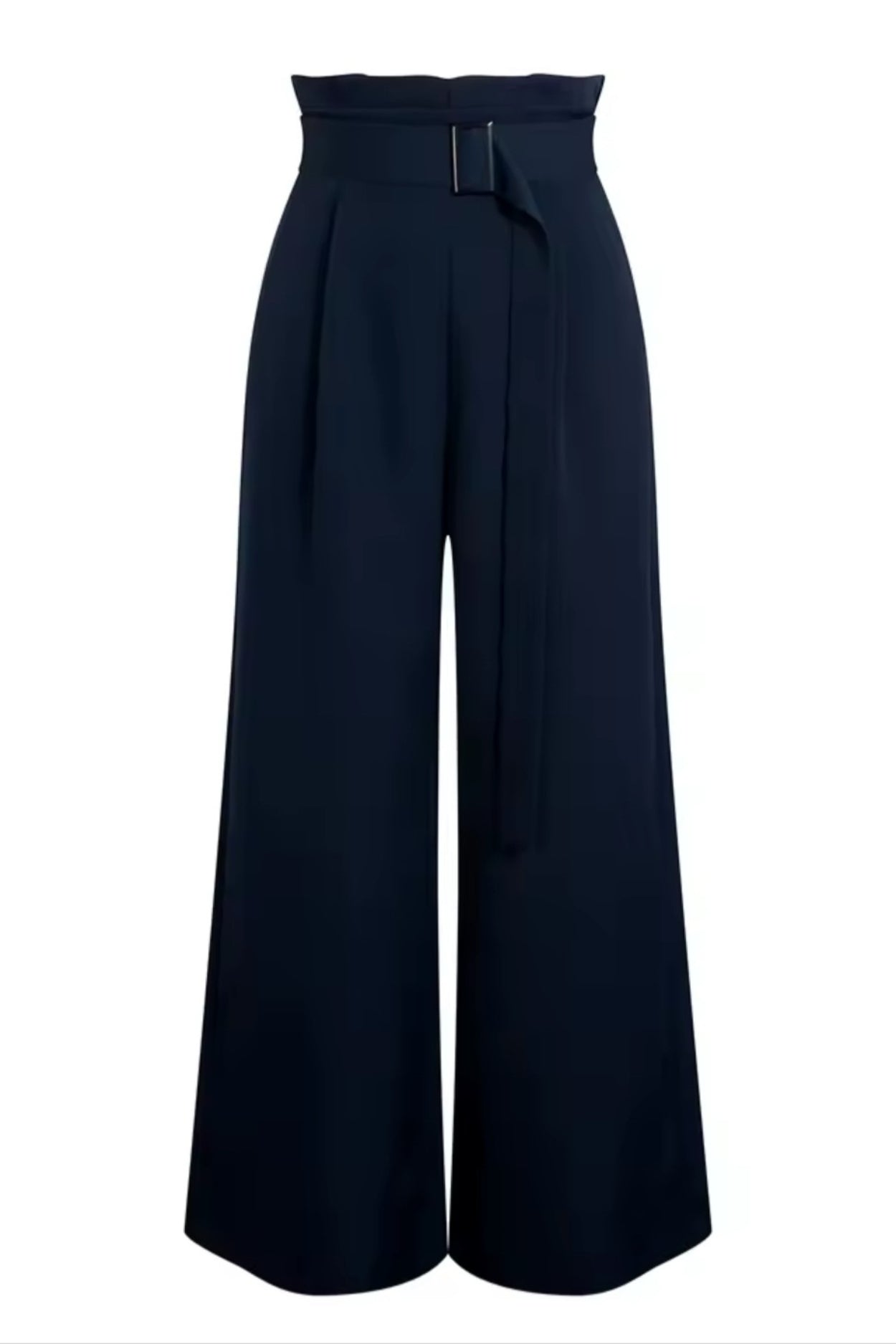 Pantalon palazzo ceinturé