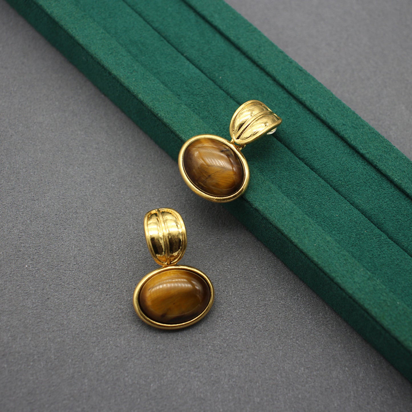 Parure Œil de Tigre Dorée