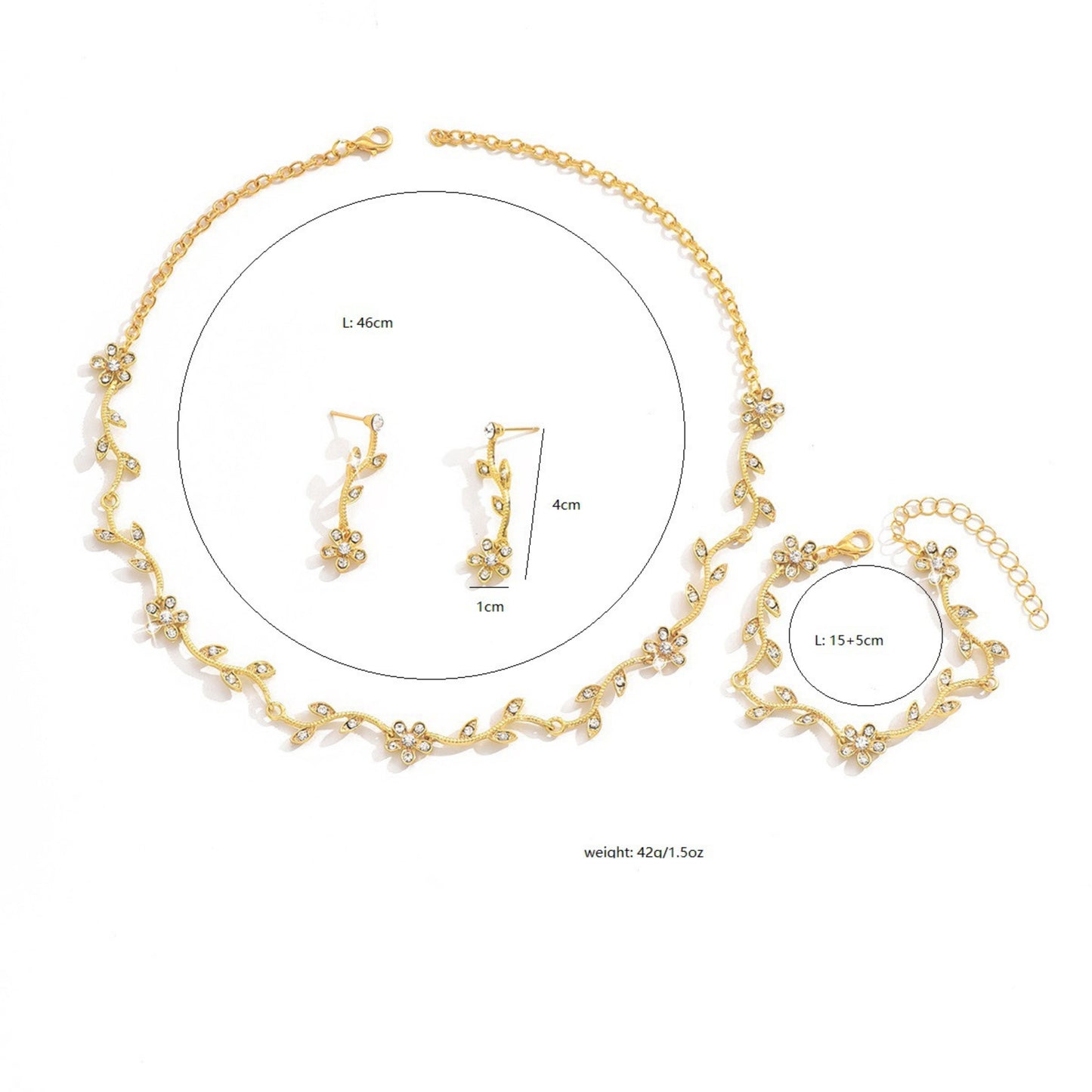 Fleurs d'or délicates