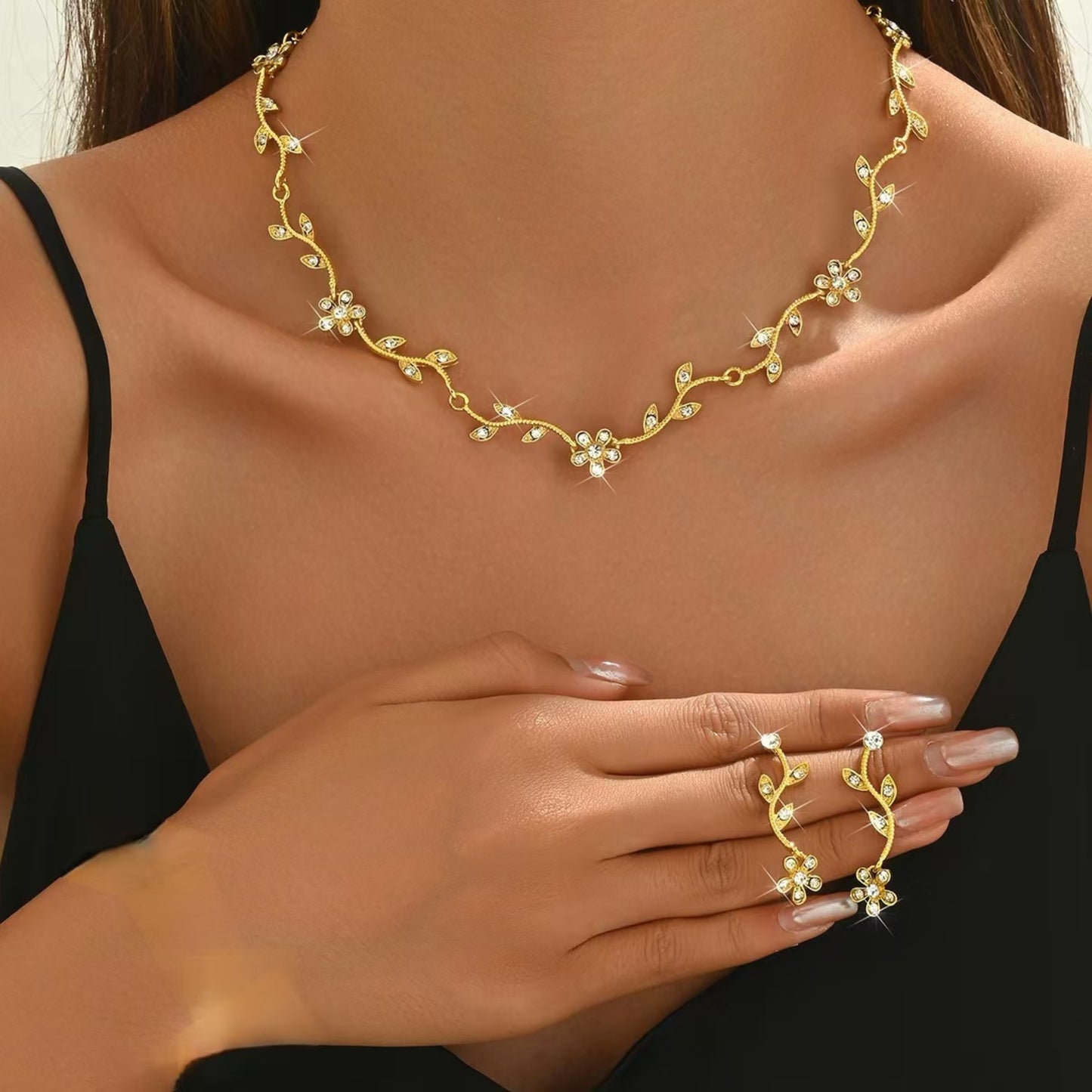 Fleurs d'or délicates