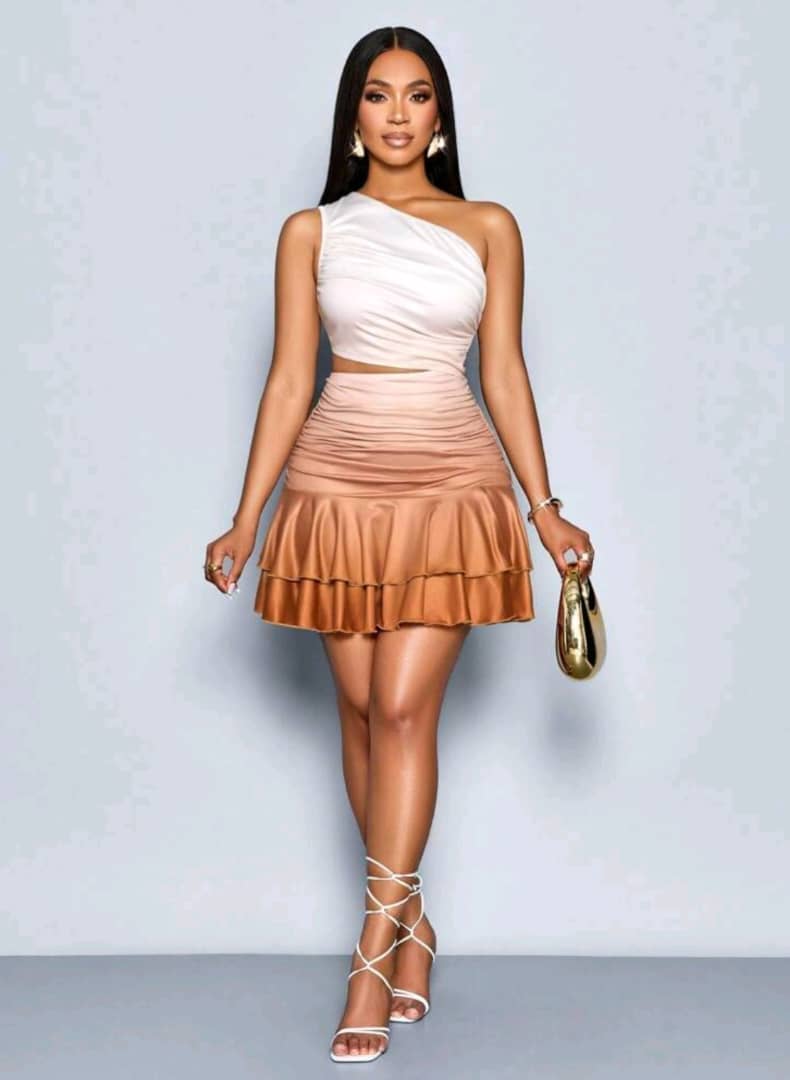 "Golden Ombre Elegance"
