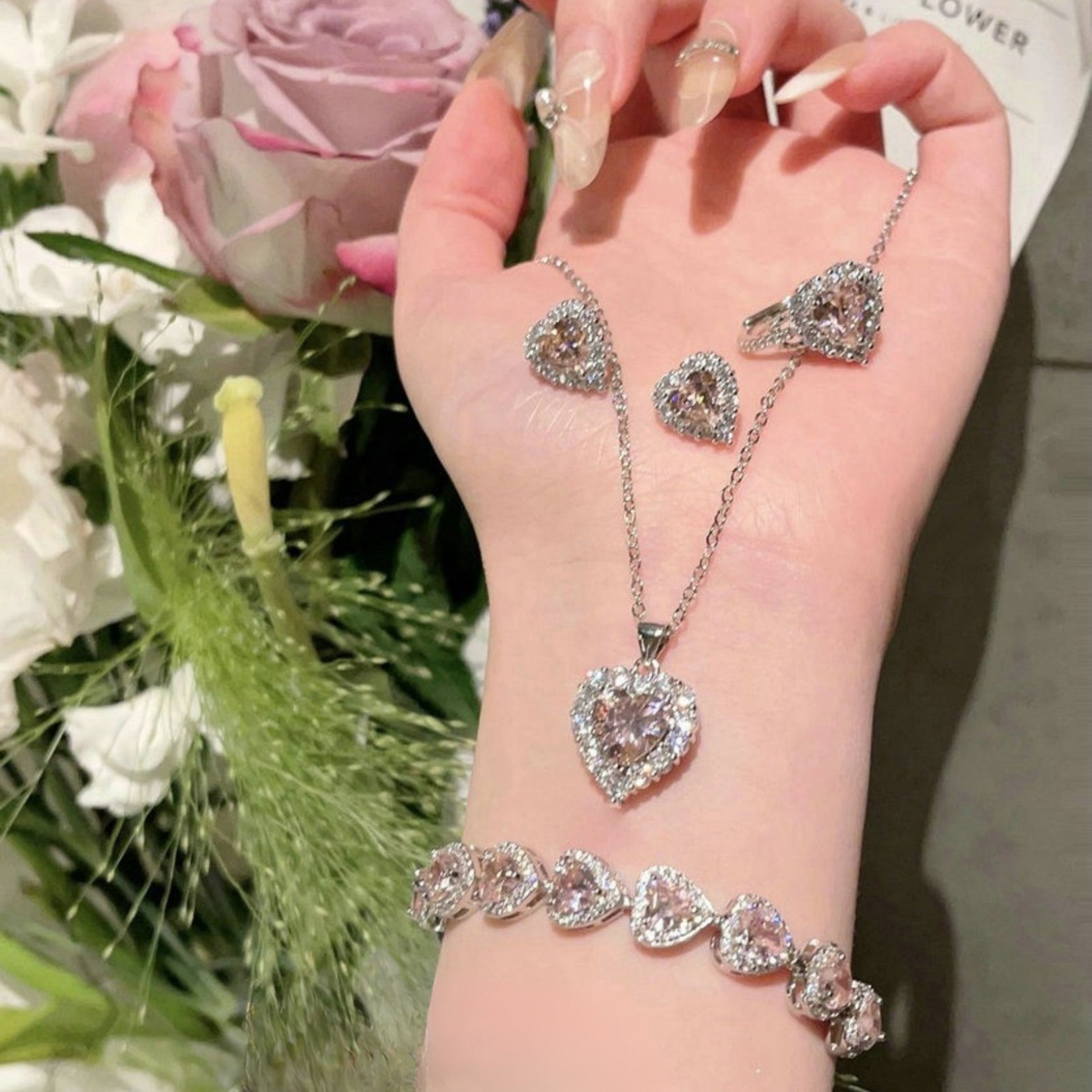 Romance rosé scintillante