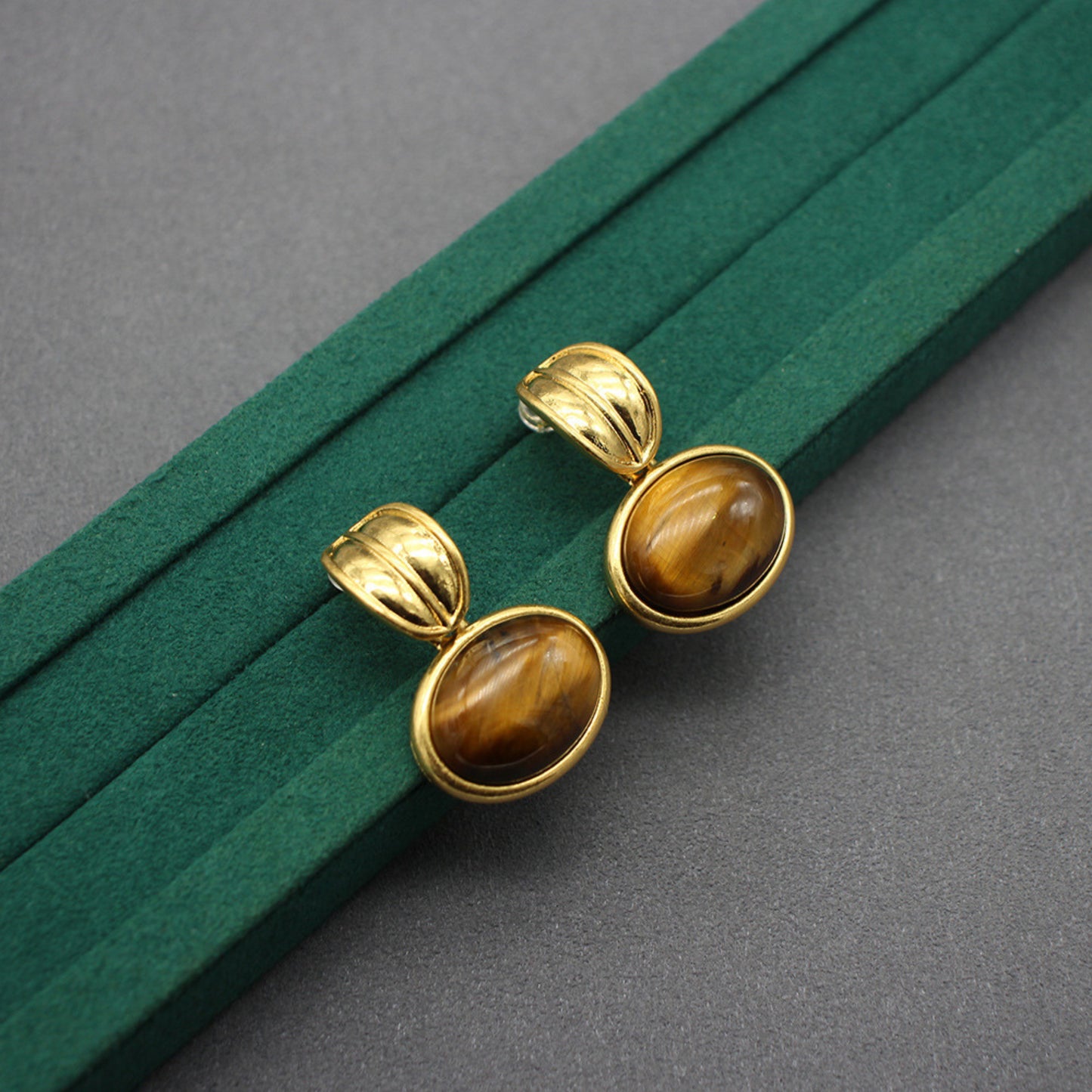 Parure Œil de Tigre Dorée