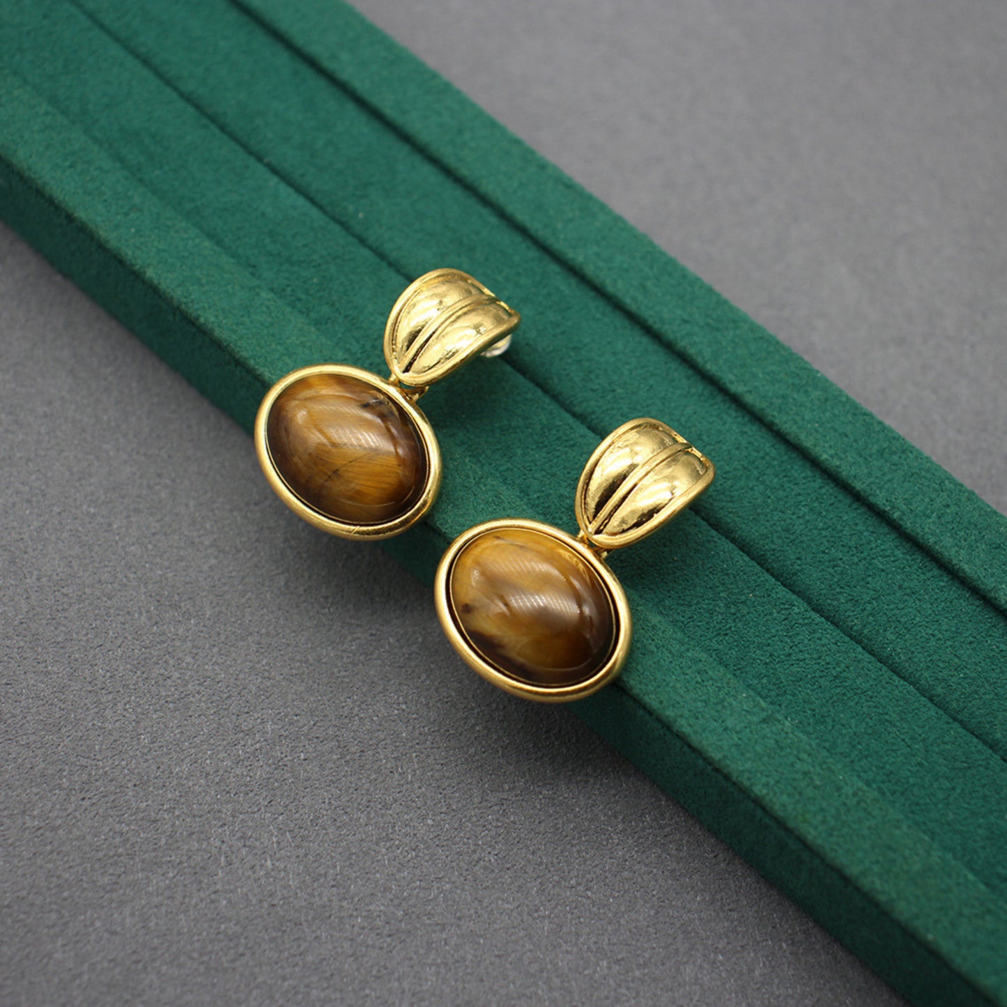 Parure Œil de Tigre Dorée